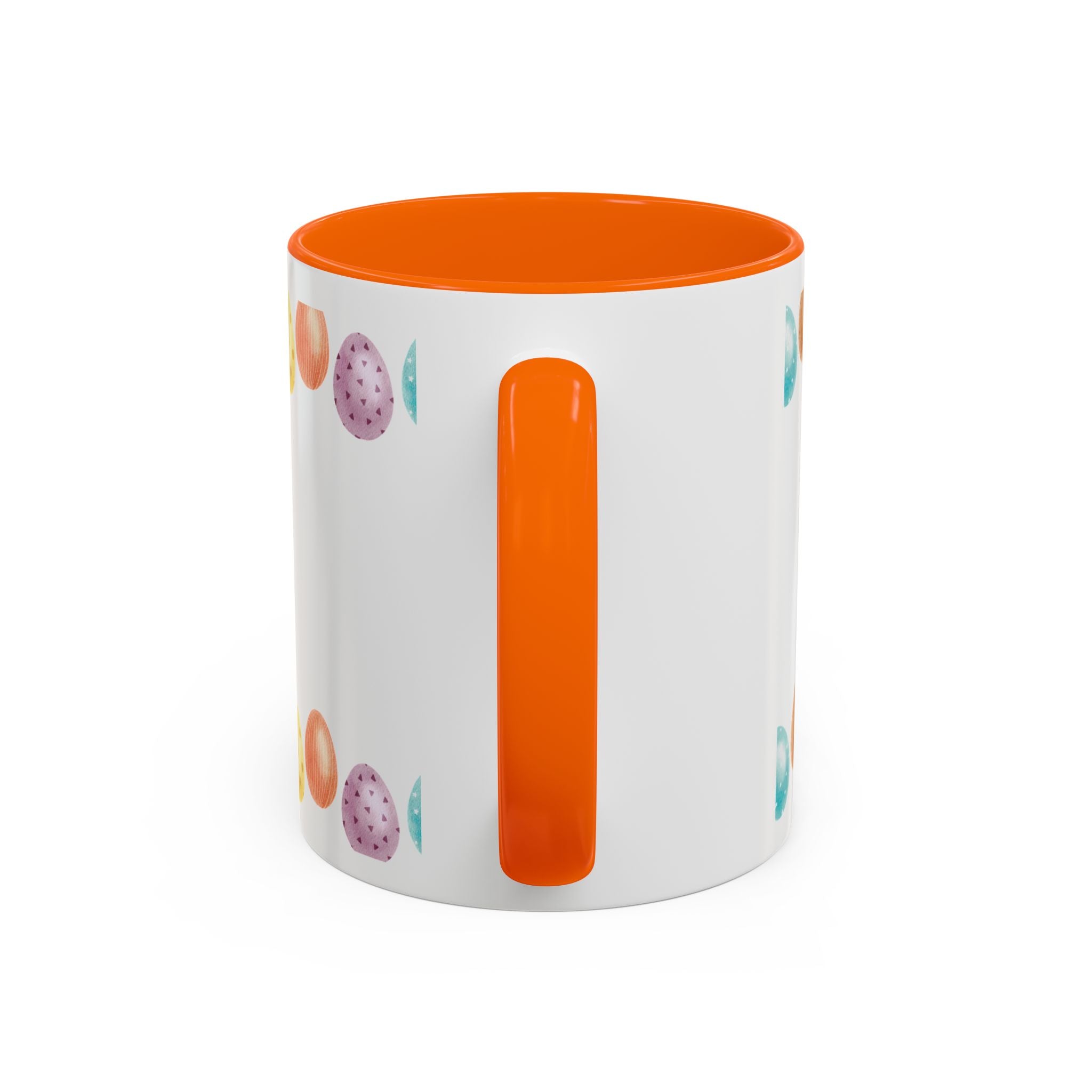 He Is Risen! Easter Accent Coffee Mug – Colorful Pastel Egg Border (11/15oz)