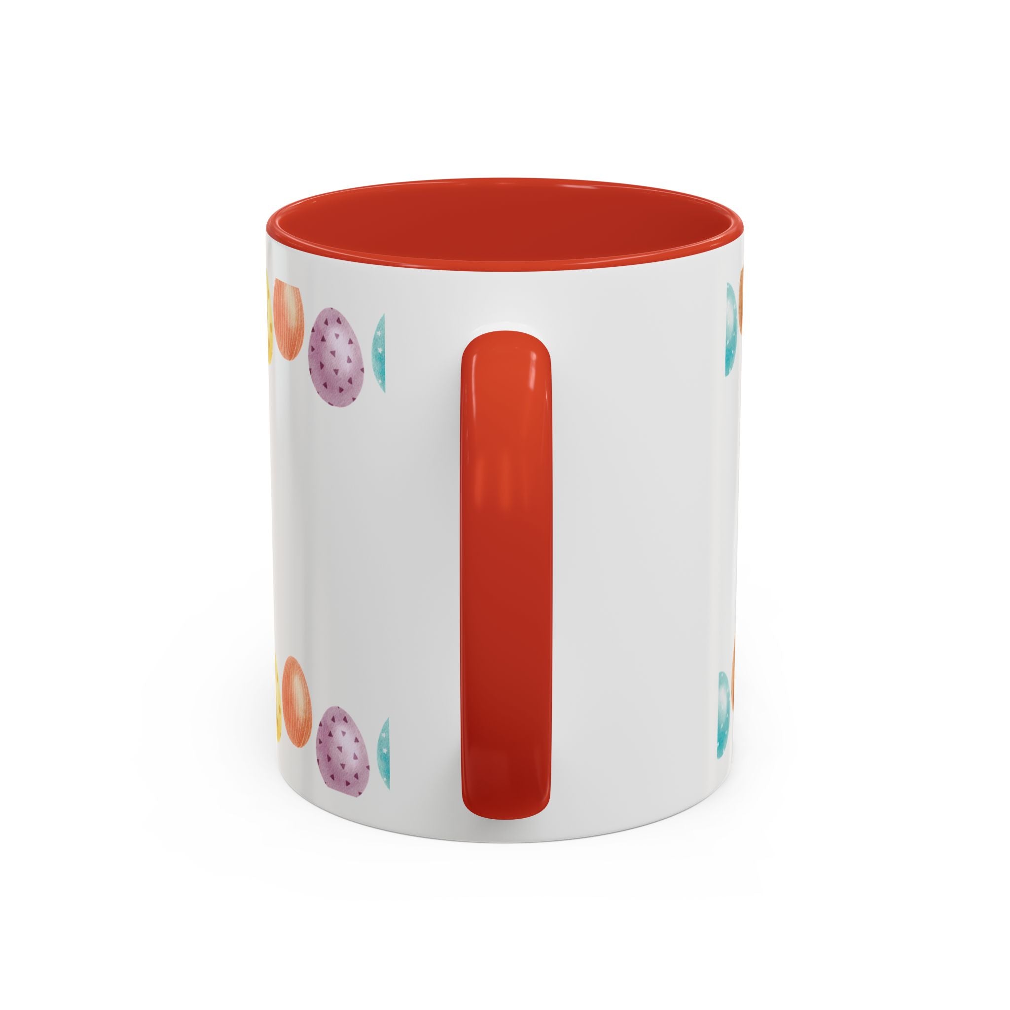 He Is Risen! Easter Accent Coffee Mug – Colorful Pastel Egg Border (11/15oz)